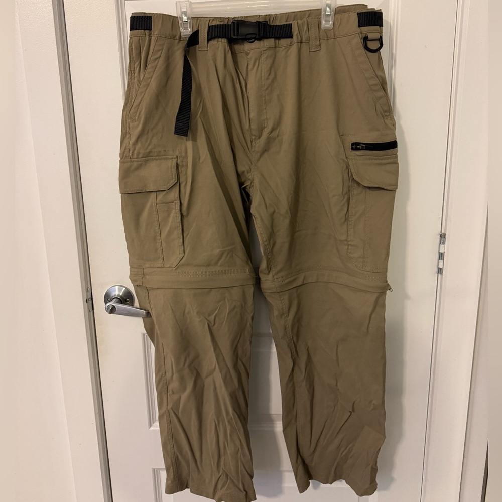 Tan Convertible Cargo Pants